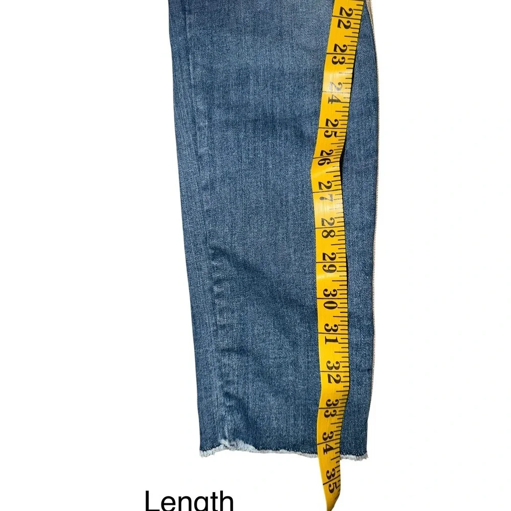 Veronica Beard Carly Kick Flare Jeans Sz 28 Tuxedo Stripe Designer Luxury - Picture 6 of 10
